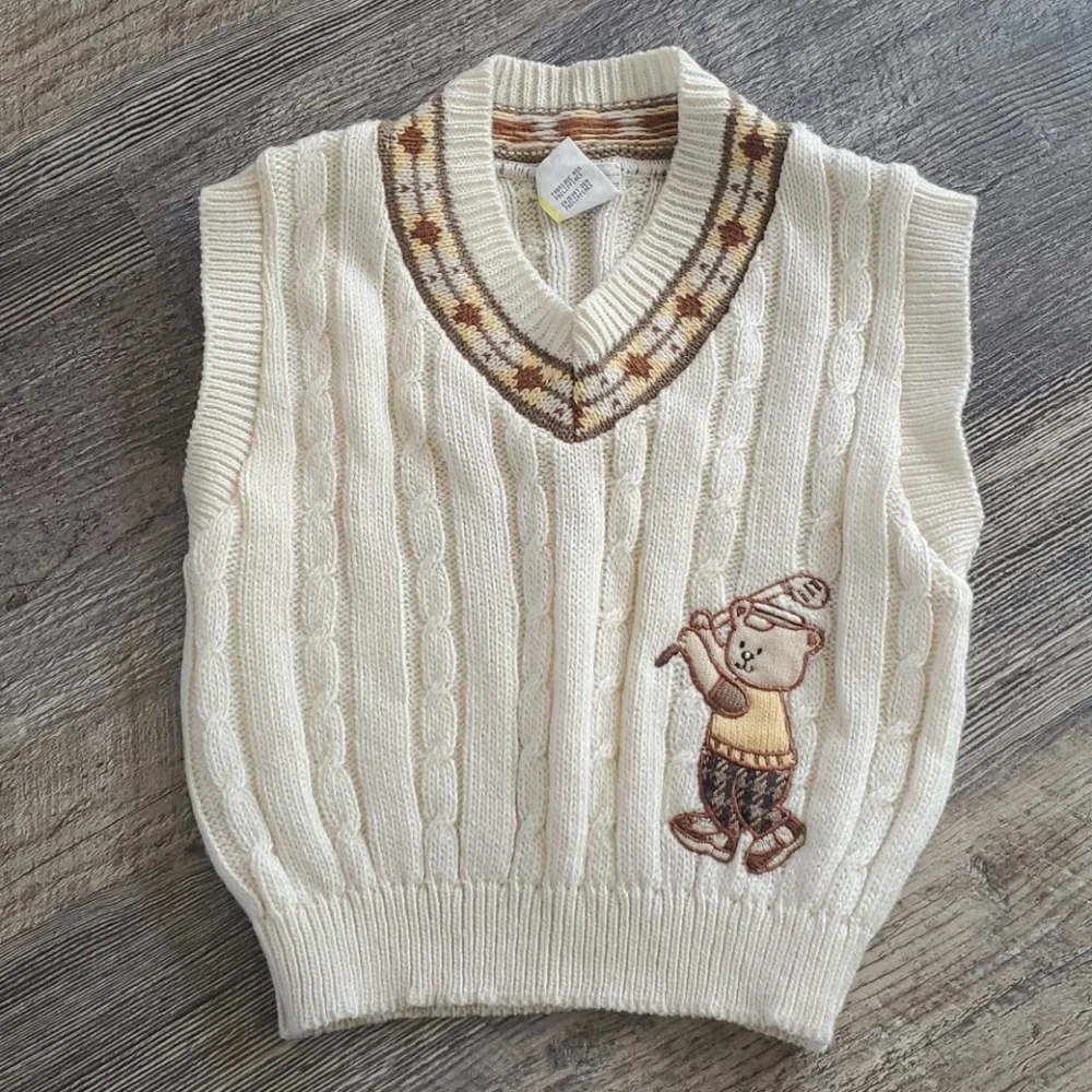 Vintage boy 2 pieces Bundle costumes pants +vest sweater size 2T Y2K